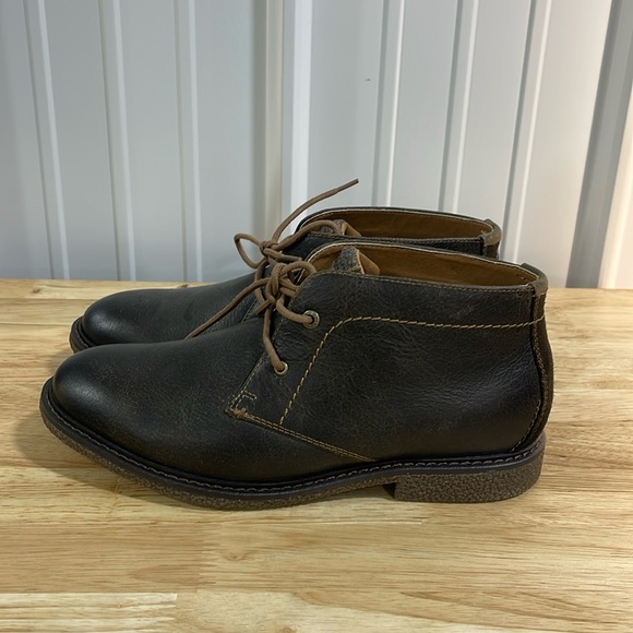 New Mens NB Lucky Brand Leather Chukkas Size 8 - Picture 2 of 5
